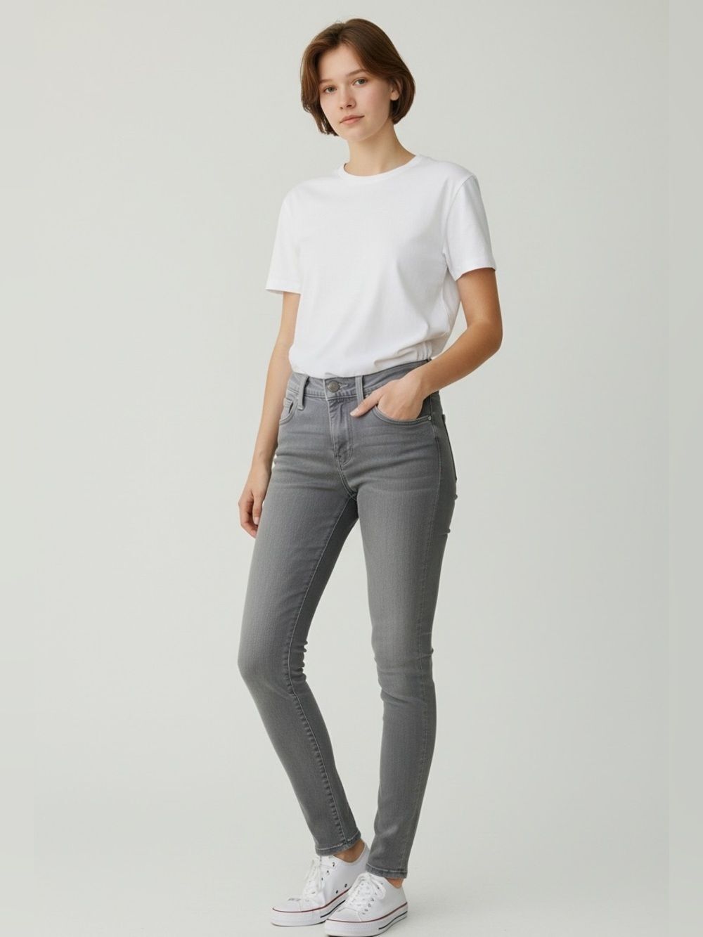 F ✨ FRAME Le Skinny De Jeanne Jeans – Russo Gray, Size 26 – Gently Pre-Loved ✨